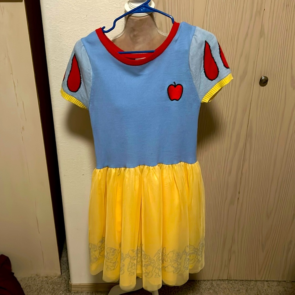 Disney Kids Blue Red Yellow Snow White Inspired Dress